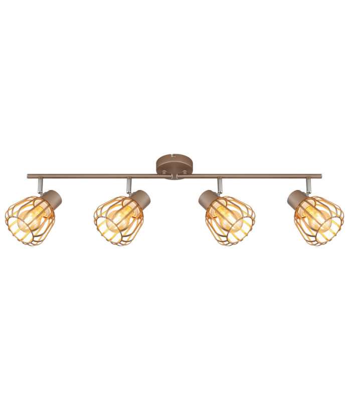 Olin Ceiling Spotlight Bar Matt Coffee Colour  4x E27-3