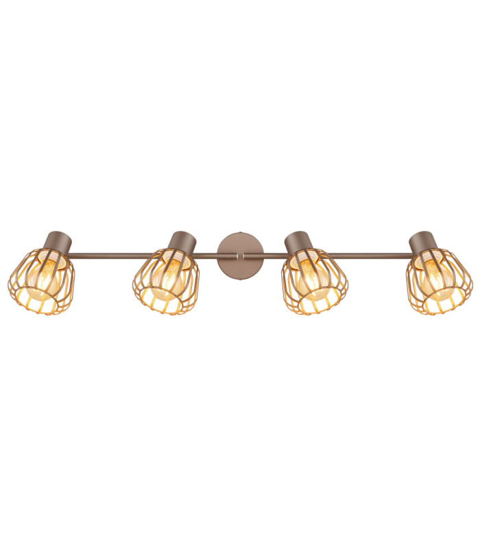 Olin Ceiling Spotlight Bar Matt Coffee Colour  4x E27-4
