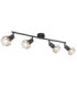 Xara I Ceiling Spotlight Bar Black 4x E14-1