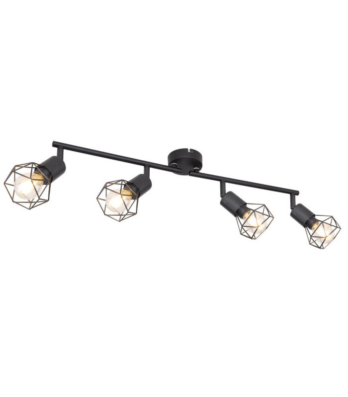 Xara I Ceiling Spotlight Bar Black 4x E14-1