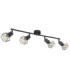 Xara I Ceiling Spotlight Bar Black 4x E14-2