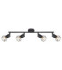 Xara I Ceiling Spotlight Bar Black 4x E14-3