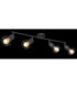 Xara I Ceiling Spotlight Bar Black 4x E14-6