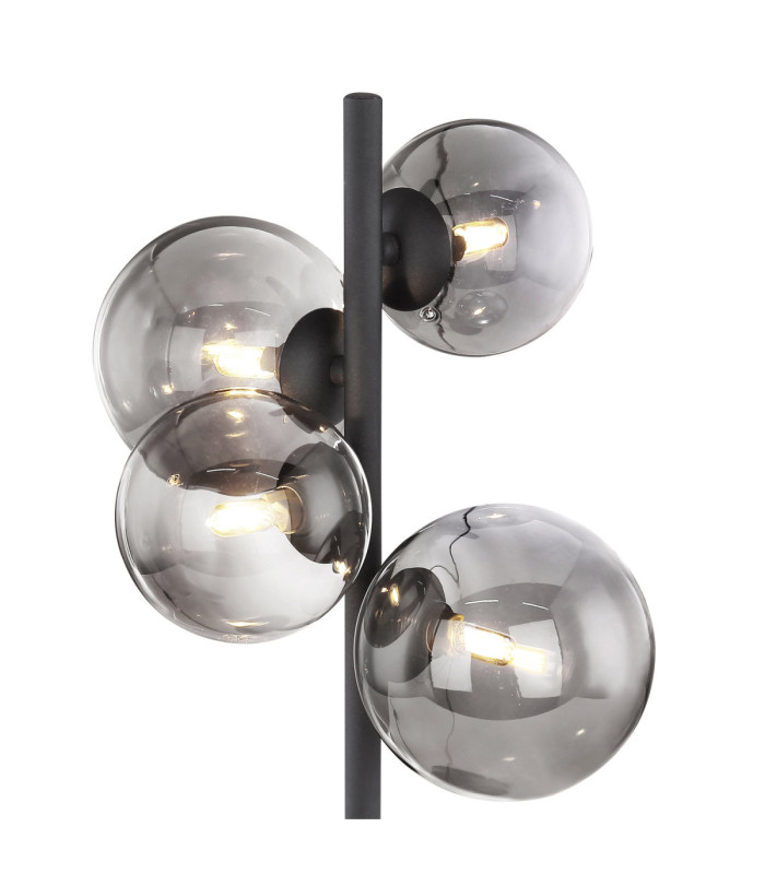 Riha Globe Table Lamp Matt Black 4x G9 3000K-3