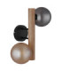 Riha Globe Wall Lights Matt Black 2x G9-2