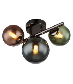 Riha Globe Ceiling Light Matt Grey 3x G9 3000K-1