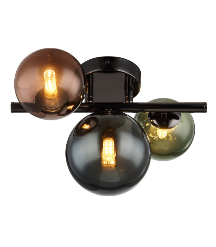 Riha Globe Ceiling Light Matt Grey 3x G9 3000K-3