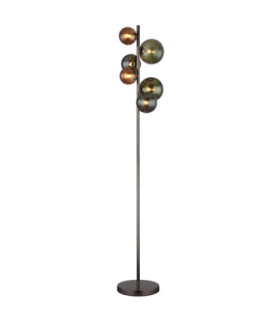 Riha Multi Arm Floor Lamp Matt Grey 6x G9 3000K-1