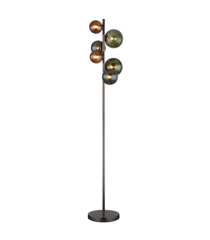 Riha Multi Arm Floor Lamp Matt Grey 6x G9 3000K-1