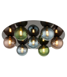 Riha Globe Ceiling Light Gunmetal 7x G9 3000K-1