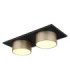 Raymond Twin Integrated Led Semi Flush Ceiling Light Matt Black 3000K-1