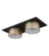 Raymond Twin Integrated Led Semi Flush Ceiling Light Matt Black 3000K-2