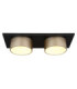Raymond Twin Integrated Led Semi Flush Ceiling Light Matt Black 3000K-3