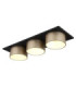 Raymond Triple Integrated Led Semi Flush Ceiling Light Matt Black 3000K-1