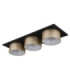 Raymond Triple Integrated Led Semi Flush Ceiling Light Matt Black 3000K-2