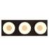 Raymond Triple Integrated Led Semi Flush Ceiling Light Matt Black 3000K-4