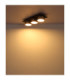 Raymond Triple Integrated Led Semi Flush Ceiling Light Matt Black 3000K-5