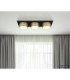 Raymond Triple Integrated Led Semi Flush Ceiling Light Matt Black 3000K-6