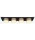 Raymond Quad Integrated Led Semi Flush Ceiling Light Matt Black 3000K-3
