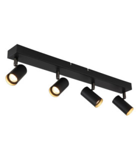 Este Integrated LED Ceiling Spotlight Bar Matt Black 3000K-1