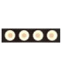Raymond Quad Integrated Led Semi Flush Ceiling Light Matt Black 3000K-4