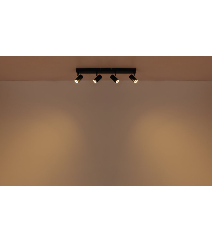 Este Integrated LED Ceiling Spotlight Bar Matt Black 3000K-5