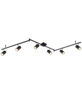Robby Ceiling Spotlight Bar Matt Black 6x GU10-1