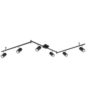 Robby Ceiling Spotlight Bar Matt Black 6x GU10-2