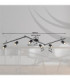 Robby Ceiling Spotlight Bar Matt Black 6x GU10-9
