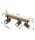 Robby Ceiling Spotlight Bar Wood Look 3x GU10-7