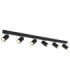 Robby Bar Ceiling Spotlight Bar Matt Black 6x GU10-1