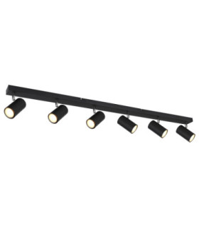 Robby Bar Ceiling Spotlight Bar Matt Black 6x GU10-1