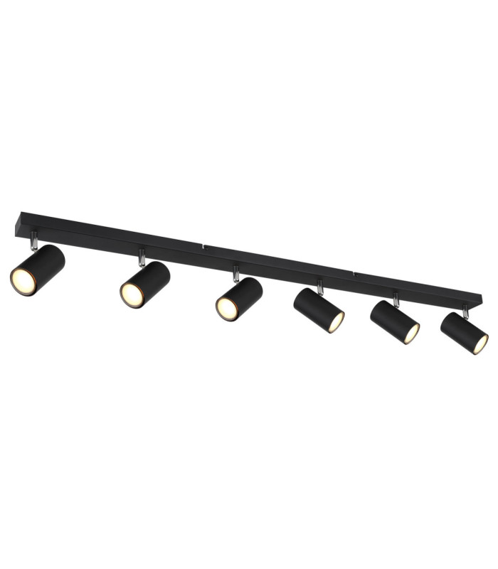 Robby Bar Ceiling Spotlight Bar Matt Black 6x GU10-1