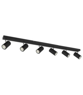 Robby Bar Ceiling Spotlight Bar Matt Black 6x GU10-2