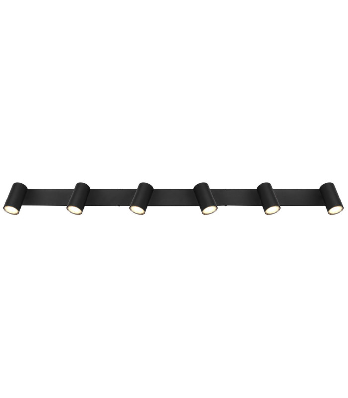 Robby Bar Ceiling Spotlight Bar Matt Black 6x GU10-4