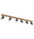 Robby Ceiling Spotlight Bar Wood Look 6x GU10-1