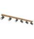 Robby Ceiling Spotlight Bar Wood Look 6x GU10-2
