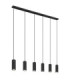 Robby Bar Pendant Ceiling Light Matt Black 6x GU10-2