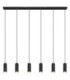 Robby Bar Pendant Ceiling Light Matt Black 6x GU10-3