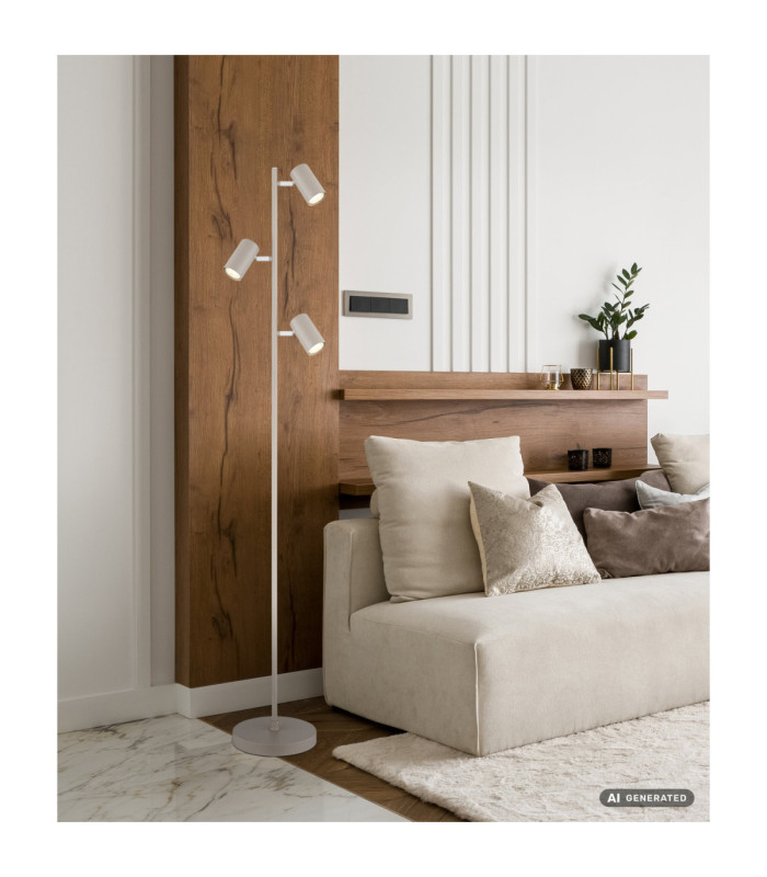 Robby Multi Arm Floor Lamp Sand Colour  3x GU10-6
