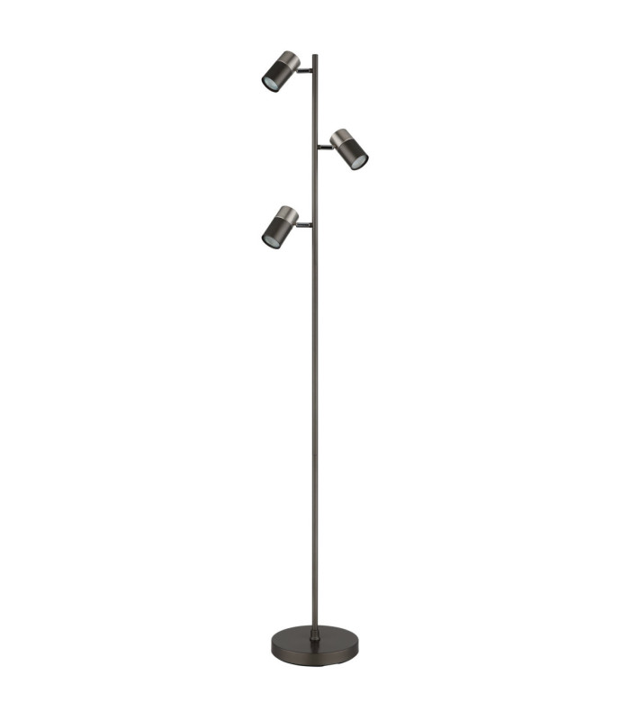 Solin Multi Arm Floor Lamp Matt Gunmetal 3x GU10-2