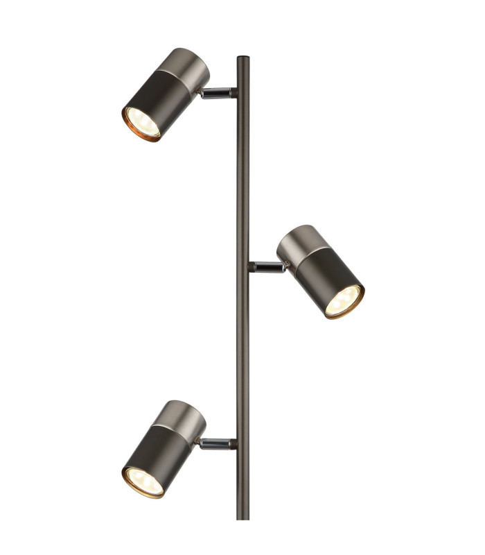 Solin Multi Arm Floor Lamp Matt Gunmetal 3x GU10-3