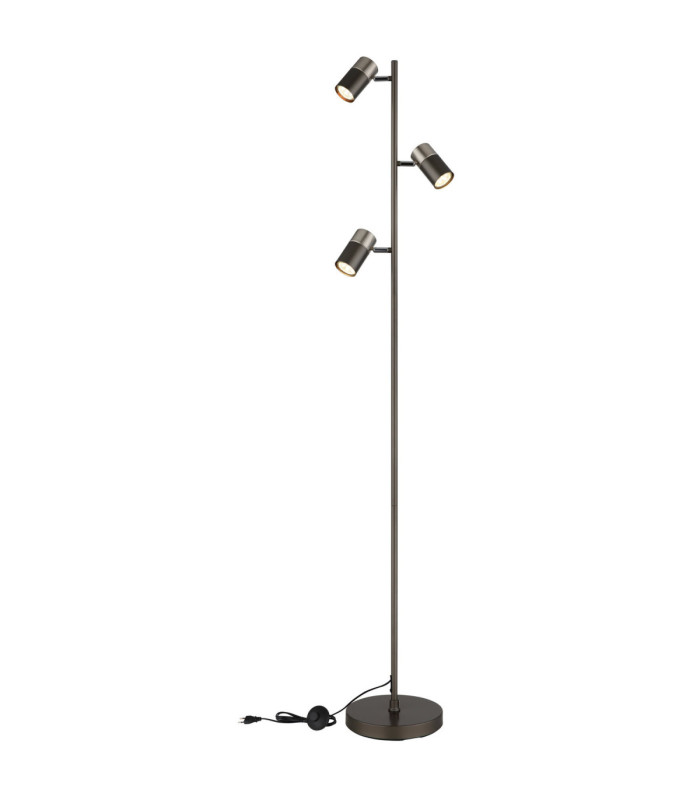 Solin Multi Arm Floor Lamp Matt Gunmetal 3x GU10-4