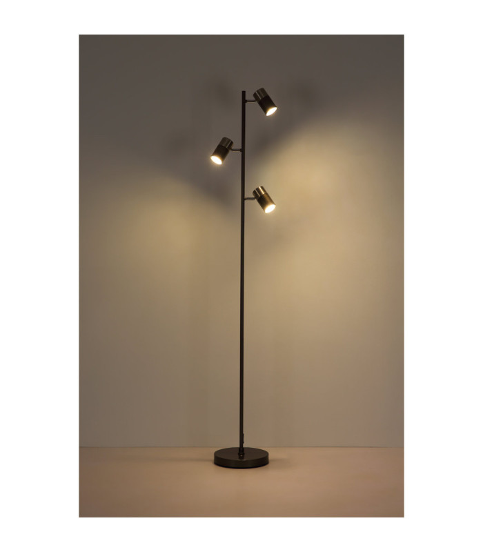 Solin Multi Arm Floor Lamp Matt Gunmetal 3x GU10-5