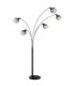 Seymour Multi Arm Floor Lamp Matt Black 5x E27-2