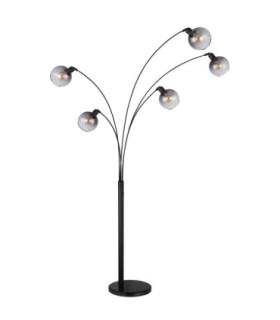 Seymour Multi Arm Floor Lamp Matt Black 5x E27-2