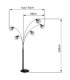 Seymour Multi Arm Floor Lamp Matt Black 5x E27-11