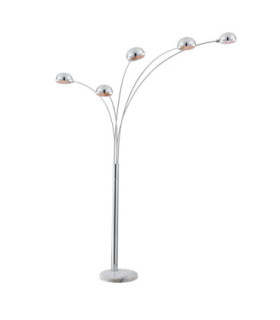 Seymour Multi Arm Floor Lamp Chrome 5x E14-1
