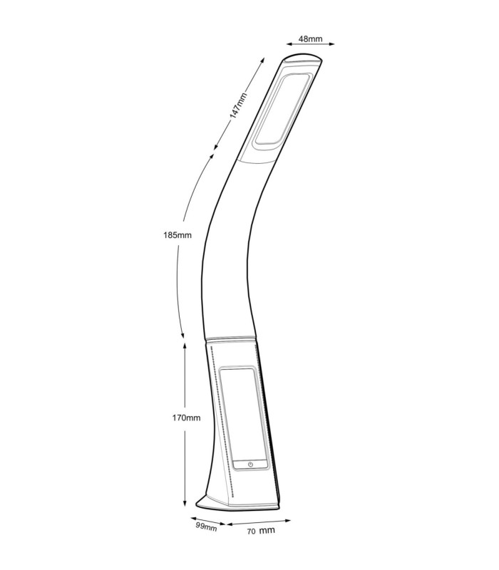 Sophie Integrated LED Desk Task Lamp White 3000-4500-5800K-4