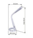 Mitti Integrated LED Desk Task Lamp Black 4000-6500-3000K-12
